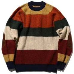 Beams PlusCrew Sweater - Multi Stripe