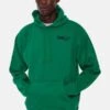 Blue&CreamWave Hoodie - Kelly Green