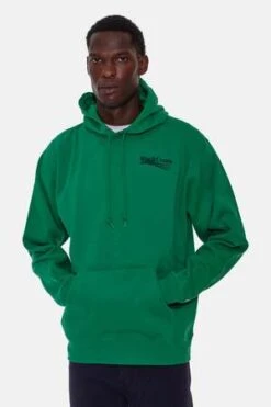 Blue&CreamWave Hoodie - Kelly Green