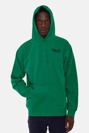 Blue&CreamWave Hoodie - Kelly Green - Image 5