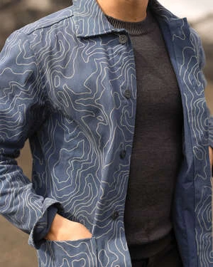 ALEX CRANECanvas Kite Jacket - River Maps - Image 4