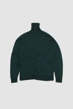 John SmedleyCherwell Pullover Roll Neck - Pine