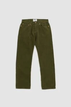PRESIDENTSCliff Corduroy Artisanal Trousers - Army Green