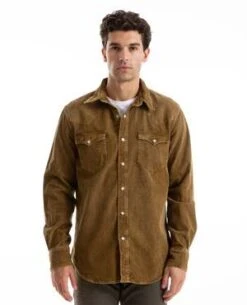 RRLCorduroy Buffalo Workshirt - Tan