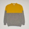 Country Of OriginPure New Wool Seamless Half Crew - Yellow/Flannel