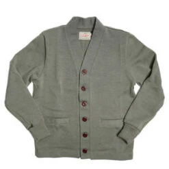 DehenClassic Cardigan Sweater - Sage