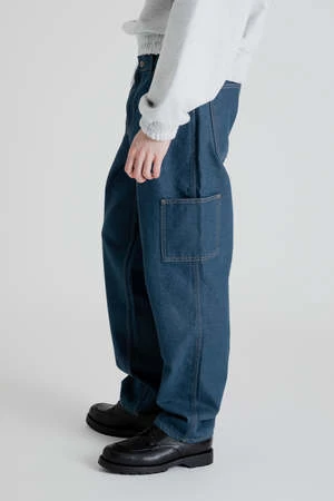 FRIZMWORKSDenim Tool Work Pants - Green/Blue - Image 4