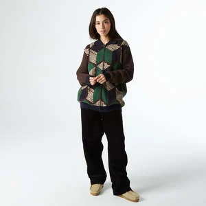 HUFUnisex HUF Dimensions Knit Zip Sweater - Chocolate - Image 5