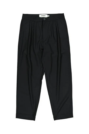 ParagesDouble Pleats Wool Pants - Black - Image 3