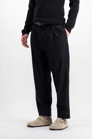 ParagesDouble Pleats Wool Pants - Black - Image 5