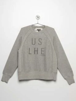 Engineered GarmentsCP Heavy Fleece Raglan Crew_B - Heather Grey