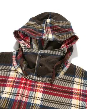 Engineered GarmentsCotton Heavy Twill Cagoule Shirt - Brown Plaid - Image 3