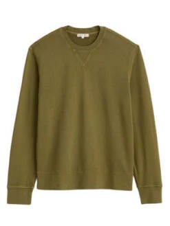 Alex MillGarment Dyed Lightweight Pullover - Bay Leaf