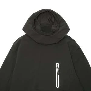 And WanderHYBRID WARM POCKET HOODIE - BLACK - Image 4