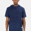 Blue&CreamHampton Nights Short Sleeve Hoodie - Blue Mineral