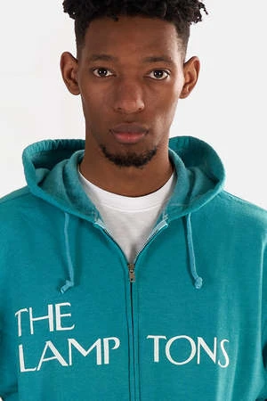 Blue&CreamLamptons Hoodie - Teal/White - Image 3