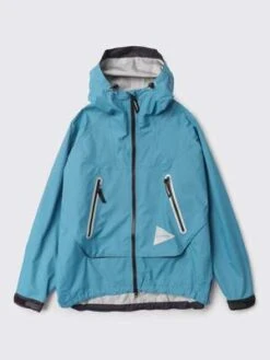 And WanderLoose Fitting Rain Jacket - Light Blue