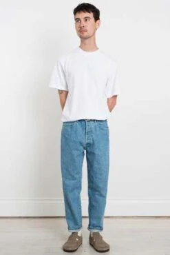 HatskiLoose Tapered Denim - Used Ice Blue