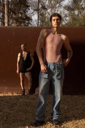 FANGLow Rise Smock Denim Jeans - Washed Denim