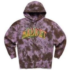 MARKETMarket Arc Herbal Remedy Hoodie - Purple/Gray Tie-dye