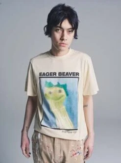 Martine RoseEager Beaver Classic T-Shirt - Vanilla