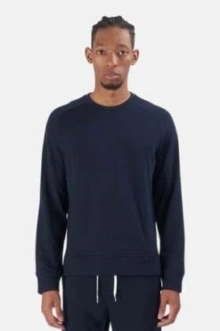 Blue&CreamMason Crewneck - Navy