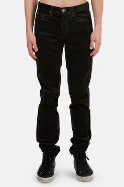 Massimo AlbaAlunga Velvet Pant - Black