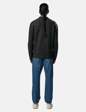 NN07Jonas Merino Wool Overshirt - Army Grey - Image 3