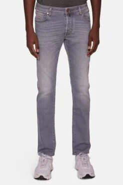 Jacob CohenNick 10-5oz Denim - Light Grey
