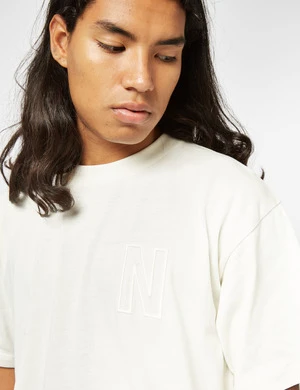 Norse ProjectsSimon Organic Heavy Jersey N Logo T-Shirt - Ecru - Image 2