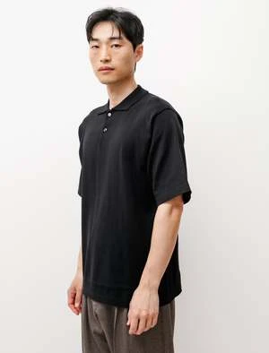 NiuhansOrganic Cotton Polo Sweater - Black - Image 4
