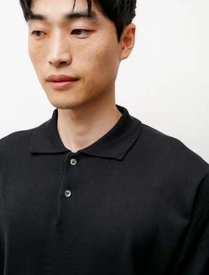 NiuhansOrganic Cotton Polo Sweater - Black - Image 3