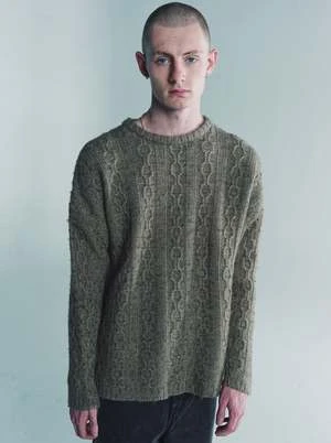 Our LegacyFunky Chain Knit Popover Roundneck - Peafowl