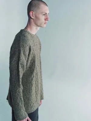 Our LegacyFunky Chain Knit Popover Roundneck - Peafowl - Image 2