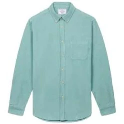 Portuguese FlannelLobo Turquoise Corduroy Shirt - Green