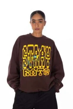 Stray RatsPVM Crewneck - Brown