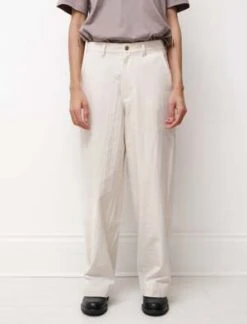 Polyploid MensA Cotton Painter Pants - Off White
