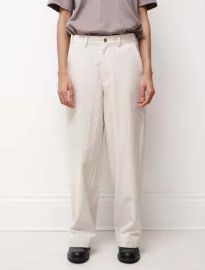 Polyploid MensA Cotton Painter Pants - Off White