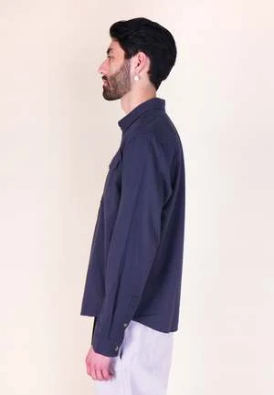 PatagoniaLightweight Fjord Flannel Shirt - Smolder Blue - Image 4