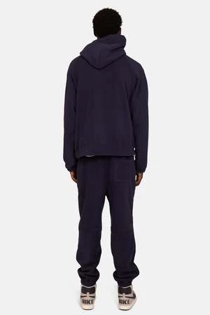 Blue&CreamPolar Fleece Hoodie - Navy - Image 2