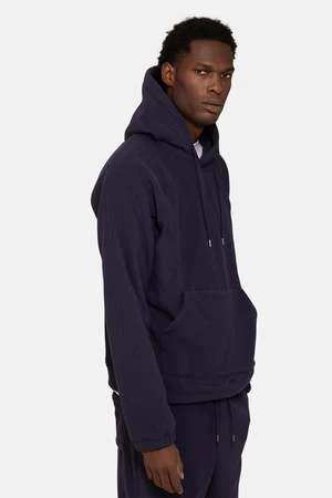 Blue&CreamPolar Fleece Hoodie - Navy - Image 4