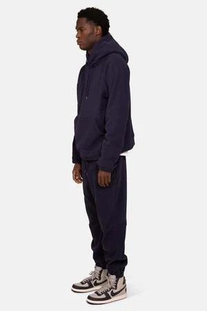 Blue&CreamPolar Fleece Hoodie - Navy - Image 3