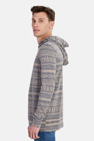 Blue&CreamPullover Hoodie - Pink Brady - Image 2