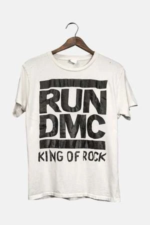 MadeWornRun DMC King Of Rock Tee - Vintage White