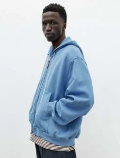 Camiel FortgensShort Zipped Hoodie - Blue