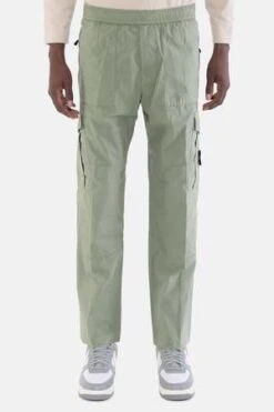 Stone IslandStretch Cotton Tela Paracadute Pants - Sage