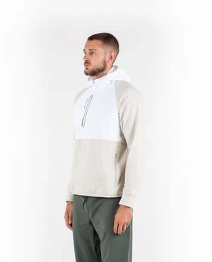 RLX Ralph LaurenStretch Half Zip Hoodie - Sand/White - Image 2