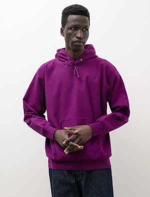 AuraleeSuper Milled Hooded Sweatshirt - Purple - Image 3