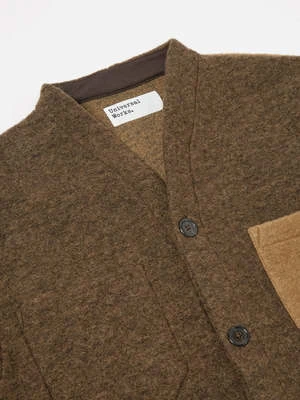 Universal WorksCardigan - Taupe/Brown - Image 3