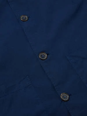 Universal WorksTravail Shirt - Navy Organic Fine Poplin - Image 4